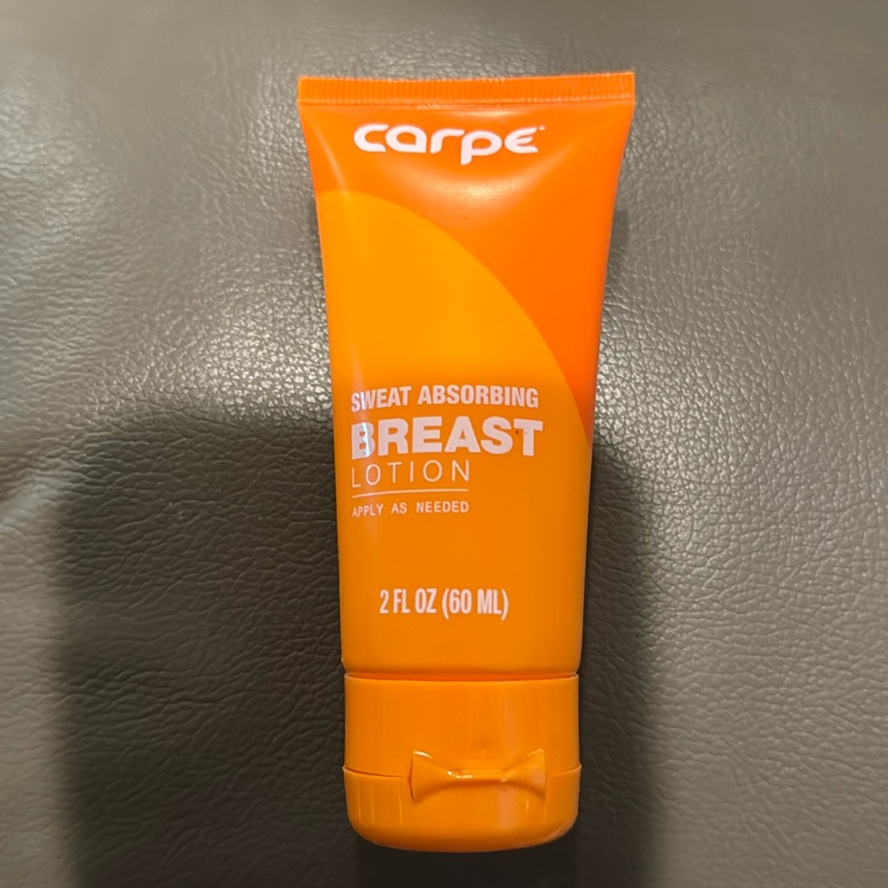 Carpe sweat absorbing breast lotion new in bottle